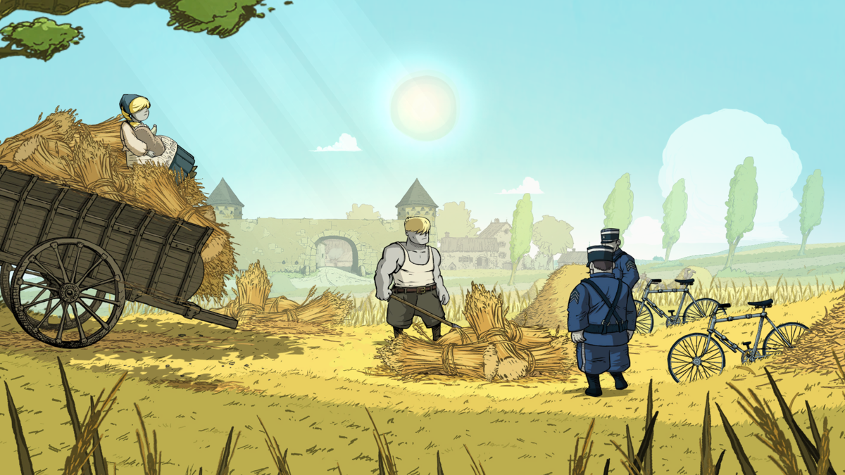 Valiant Hearts: The Great War (PlayStation 4) screenshot: At the start, Karl is exiled from France to fight for Germany