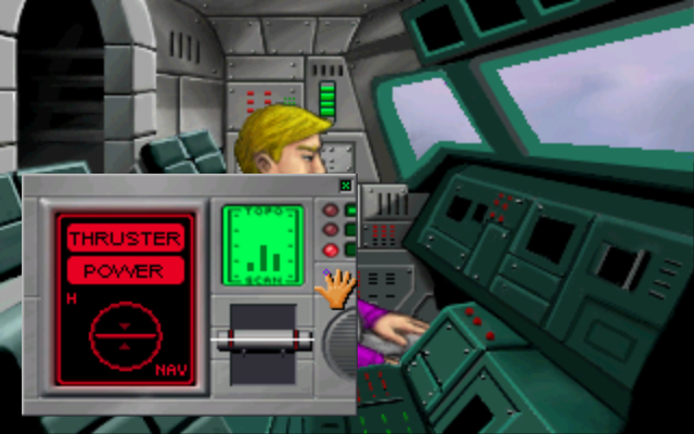 Space Quest II: Roger Wilco in Vohaul's Revenge (Windows) screenshot: Starting shuttle