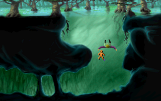 Space Quest II: Roger Wilco in Vohaul's Revenge (Windows) screenshot: Snorkeling