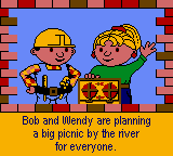Bob the Builder: Fix it Fun! (Game Boy Color) screenshot: The story.