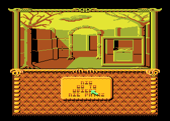 Władcy Ciemności (Atari 8-bit) screenshot: Using item