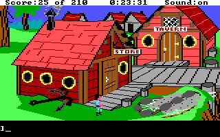 King's Quest III: To Heir is Human (DOS) screenshot: Seaside town