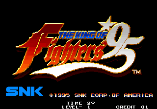 The King of Fighters '95 (Arcade) screenshot: Title screen