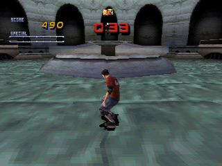 Tony Hawk's Pro Skater 2 (PlayStation) screenshot: Look, a hidden passage in this level.