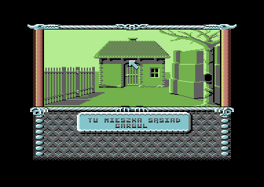 Władcy Ciemności (Commodore 64) screenshot: Cargul's home