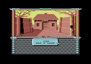 Władcy Ciemności (Commodore 64) screenshot: Travel options
