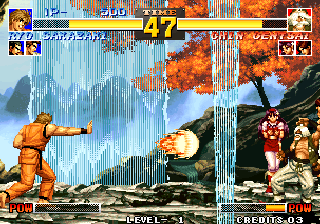 The King of Fighters '95 (Arcade) screenshot: Fireball