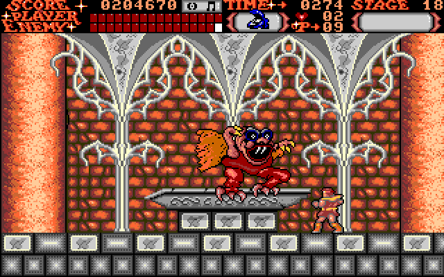 Castlevania (Amiga) screenshot: What happened to him?