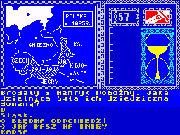 Klio.1 (ZX Spectrum) screenshot: Map revealed