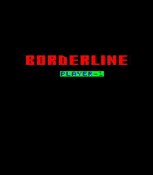 Borderline (Arcade) screenshot: Title Screen.