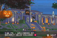 Totally Spies! (Game Boy Advance) screenshot: Beverly Hills college