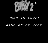 Bubsy II (Game Boy) screenshot: Egypt