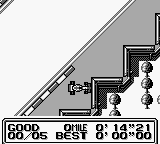 Fastest Lap (Game Boy) screenshot: Out of track