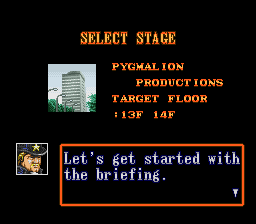The Ignition Factor (SNES) screenshot: The damage doesn't look so bad from out here.