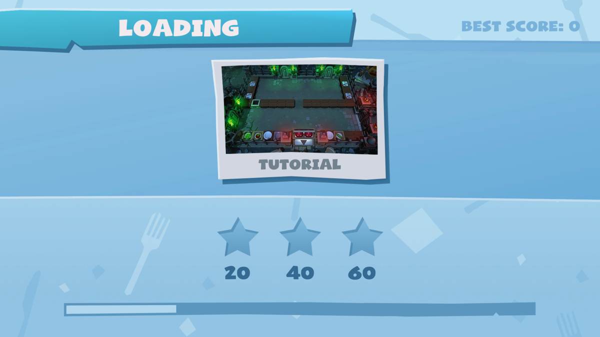 Overcooked! 2 (Windows) screenshot: You can see the level requirements while it loads