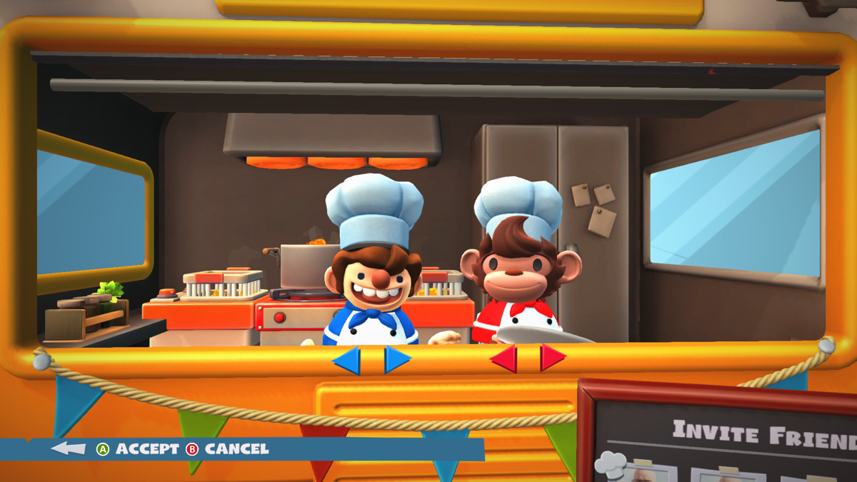 Overcooked! 2 (Windows) screenshot: You can select the appearance of your chef