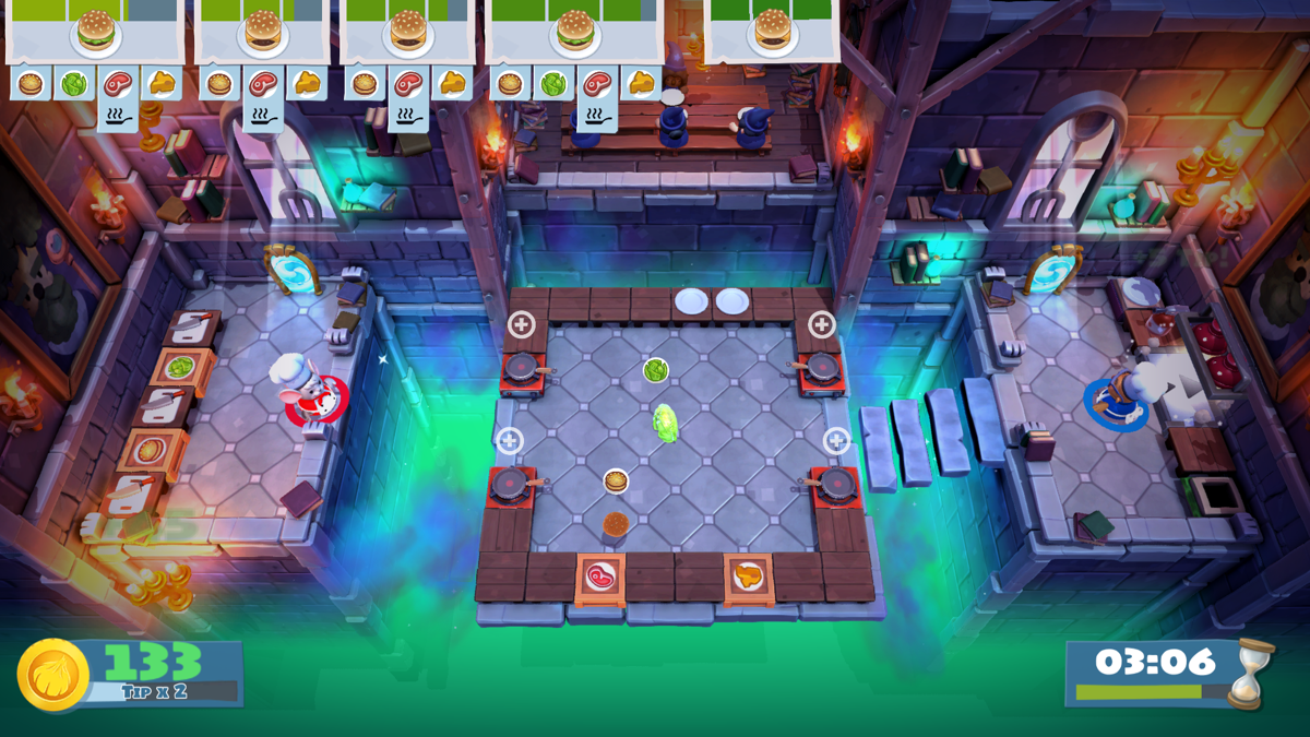 Overcooked! 2 (Windows) screenshot: Cooking with portals