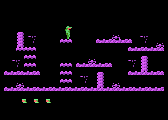 Magic World (Atari 8-bit) screenshot: Game start-up