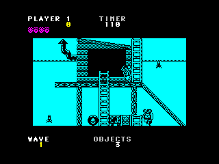 Screenshot of Peter Pack Rat (ZX Spectrum, 1985) - MobyGames
