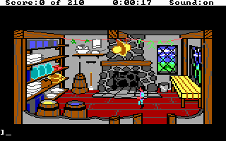 King's Quest III: To Heir is Human (DOS) screenshot: Your kitchen