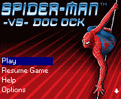 Spider-Man vs Doc Ock (J2ME) screenshot: Main menu