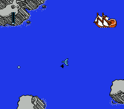 DragonStrike (NES) screenshot: First ship