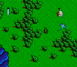 DragonStrike (NES) screenshot: Enemy camp