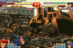 The King of Fighters EX2: Howling Blood (Game Boy Advance) screenshot: Wrestling