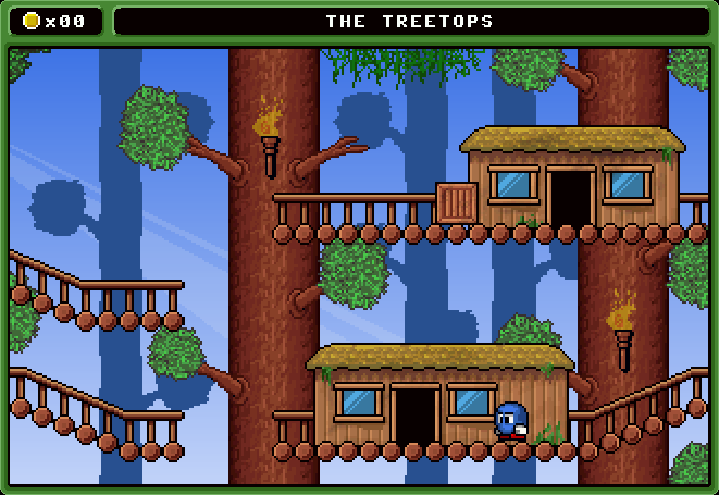 Spuds Quest (Windows) screenshot: Just like Dizzy, Spud lives in a treehouse.
