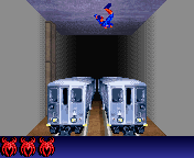 Spider-Man vs Doc Ock (J2ME) screenshot: Climbing the ceiling