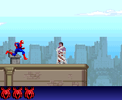 Spider-Man vs Doc Ock (J2ME) screenshot: Using web on enemies