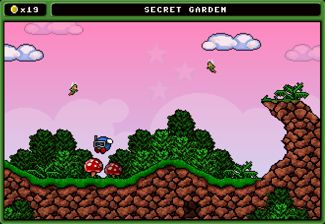 Spuds Quest (Windows) screenshot: You need a certain item to find the entrance to this secret world...