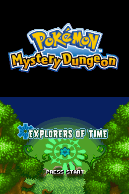 Pokémon Mystery Dungeon: Explorers of Time (Nintendo DS) screenshot: Title screen