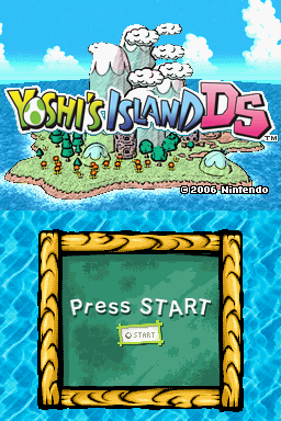 Yoshi's Island DS (Nintendo DS) screenshot: Title screen