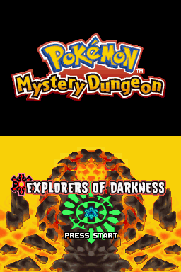 Pokémon Mystery Dungeon: Explorers of Darkness (Nintendo DS) screenshot: Title screen