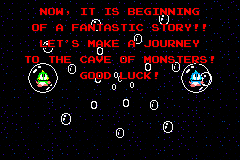 Bubble Bobble Old & New (Game Boy Advance) screenshot: "Old" starts