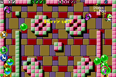 Bubble Bobble Old & New (Game Boy Advance) screenshot: Hurry up!