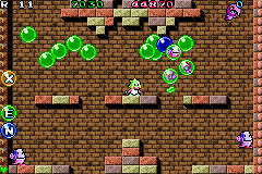 Bubble Bobble Old & New (Game Boy Advance) screenshot: ...And kill all enemies!
