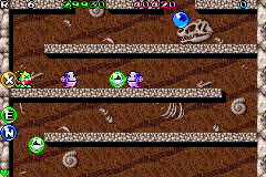 Bubble Bobble Old & New (Game Boy Advance) screenshot: Life lost again