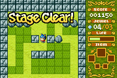Boulder Dash EX (Game Boy Advance) screenshot: Stage clear