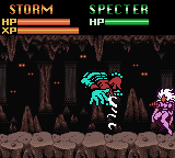 X-Men: Mutant Wars (Game Boy Color) screenshot: Storm uses tornado