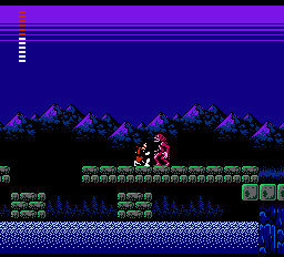 Castlevania II: Simon's Quest (NES) screenshot: Over the water