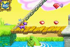 Spyro Orange: The Cortex Conspiracy (Game Boy Advance) screenshot: On bridge