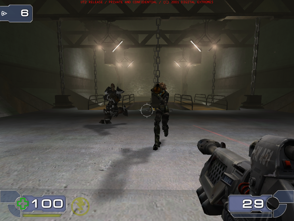 Unreal Tournament 2003 (Windows) screenshot: Ready to fight some fierce opponents.