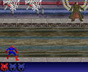 Spider-Man vs Doc Ock (J2ME) screenshot: Using web on mechanical arms