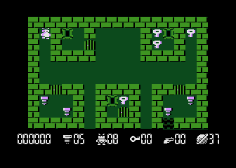Robbo Forever (Atari 8-bit) screenshot: Level 37