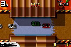 Demon Driver: Time to Burn Rubber! (Game Boy Advance) screenshot: Out of sand...no, just homes