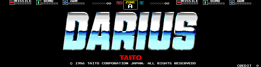 Darius (Arcade) screenshot: Title Screen