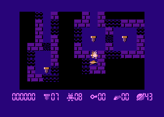 Robbo Forever (Atari 8-bit) screenshot: Level 43