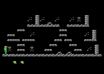 Magic World (Atari 8-bit) screenshot: Last right chamber